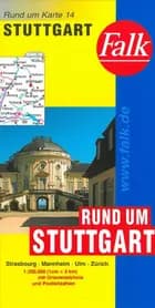 Falk Deutschland Blad 14: Rund um Stuttgart