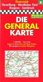 Österreich Generalkarte Blad 5: Vorarlberg, Westliches Tirol, Bregenz, Innsbruck