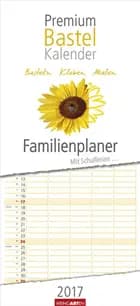 Bastelkalender Familienplaner  - Make Your Own Family Planner 2017