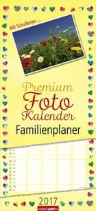Foto Kalender. Familienplaner Herz - Make Your Own Calendar Heart 2017