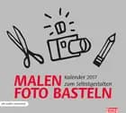 Malen Foto Bastel Kalender silber 2017