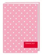 Kalenderbuch Punkte rosa 2017