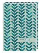 Blätter-Kalenderbuch petrol 2018