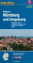 Nürnberg und Umgebung, Bikeline Radkarte - Esterbauer