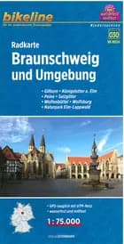 Radkarte Braunschweig und Umgebung: Gifhorn, Königslutter a. Elm, Peine, Salzgitter, Wolfenbüttel - Esterbauer