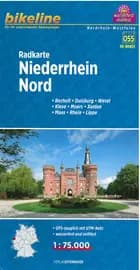 Radkarte Niederrhein Nord: Bocholt, Duisburg, Wesel, Kleve, Moers, Xanten, Maas, Rhein, Lippe - Esterbauer