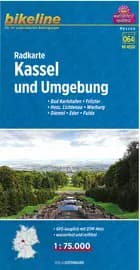 Radkarte Kassel und Umgebung: Bad Karlshafen, Fritzlar, Hess. Lichtenau, Warburg, Diemel, Eder, Fulda - Esterbauer