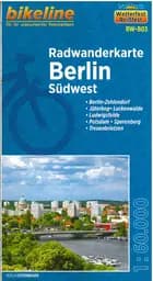 Berlin Südwest Radwanderkarte: Berlin-Zehlendorf, Jüterbog, Luckenwalde, Ludwigsfelde, Potsdam, Sperenberg - Esterbauer