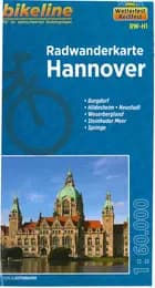 Hannover Radwanderkarte: Burgdorf, Hildesheim, Neustadt, Weserbergland, Steinhuder Meer, Springe - Esterbauer