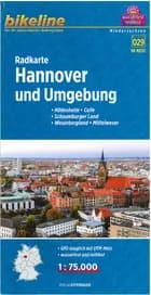 Radkarte Hannover und Umgebung: Hildesheim, Celle, Schaumburger Land, Weserbergland, Mittelweser - Esterbauer