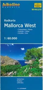 Radkarte Mallorca West: Tramuntana, Palma, Andratx, Sóller, Alcúdia, Inca