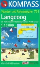 Langeoog im Naturpark Niedersächsisches Wattenmeer, Kompass Wanderkarte 731