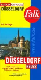 Düsseldorf, Falk Plan Falk-Faltung