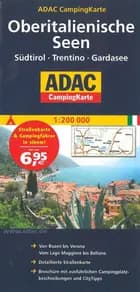Oberitalienische Seen: Südtirol Trentina Gardasee, ADAC CampingKarte