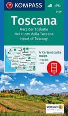 Toscana: Heart of Tuscany, Kompass Hiking & Cycling map 2440