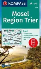 Kompass Wander- und Radkarte 834: Mosel Region Trier