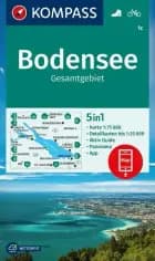 Bodensee Gesamtgebiet, Kompass Wanderkarte 1C