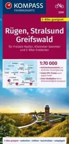 Kompass Fahrradkarte 3319: Rügen, Stralsund, Greifswald