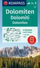 Dolomiten - Dolomites, Kompass Wandern, Rad & Skitouren 672 - Mair-Dumont/Kompass