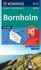Bornholm, Kompass Wander- und Radkarte