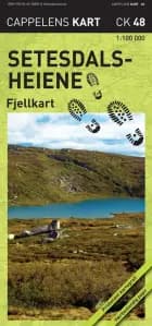 Setesdalsheiene : fjellkart