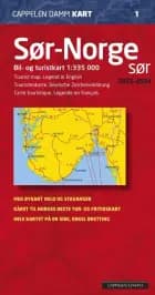 Sør-Norge sør 2019-2020 : bil- og turistkart = tourist map = Touristenkarte = Carte touristique
