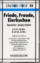 19. Friede, Freude, Eierkuchen - Lydbånd