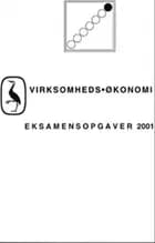 Virksomhedsøkonomi, eksamensopgaver 2001