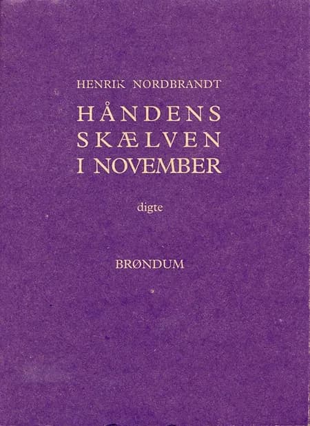Håndens skælven i november af Henrik Nordbrandt
