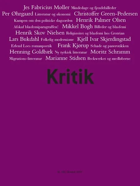 Kritik, 40. årgang, nr. 185 af Lasse Horne Kjældgaard