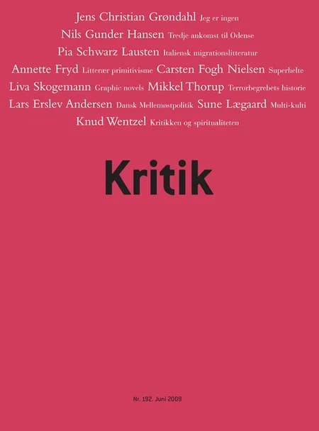 Kritik, 42. årgang, nr. 192 af Frederik Stjernfelt