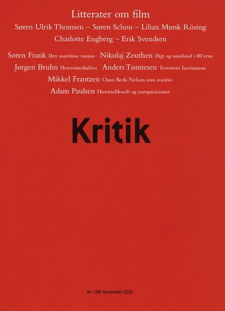 Kritik, 43. årgang, nr. 198 af Frederik Stjernfelt