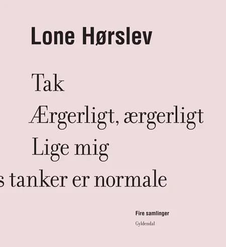 Fire samlinger af Lone Hørslev