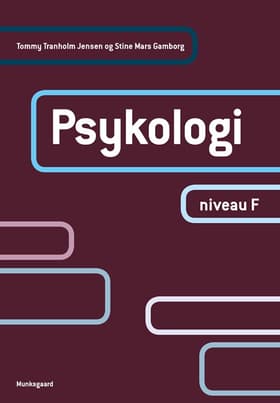 Psykologi - niveau F af Tommy Tranholm Jensen