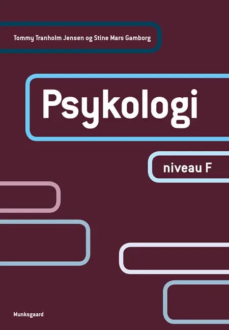 Psykologi, niveau F (uden iBog) af Tommy Tranholm Jensen