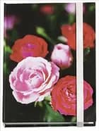 Adressebog med faneblade og elastiklukning ( Rose serie)