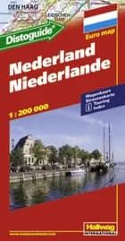 Hallwag, vejkort, Holland (m/ distoguide)