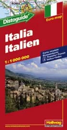 Hallwag, vejkort, Italien (m/ distoguide)