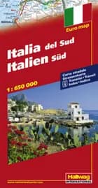 Hallwag, vejkort, Italien Syd