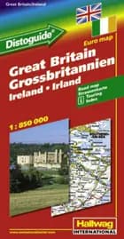 Hallwag, vejkort, Storbritanien/Irland (m/ distoguide)