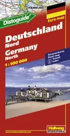 Hallwag, vejkort, Tyskland Nord (m/ distoguide)