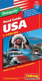 Hallwag, vejkort USA nr. 12: USA m/ distoguide