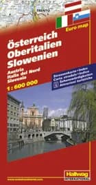 Hallwag, vejkort, Østrig/Norditalien/Slovenien 