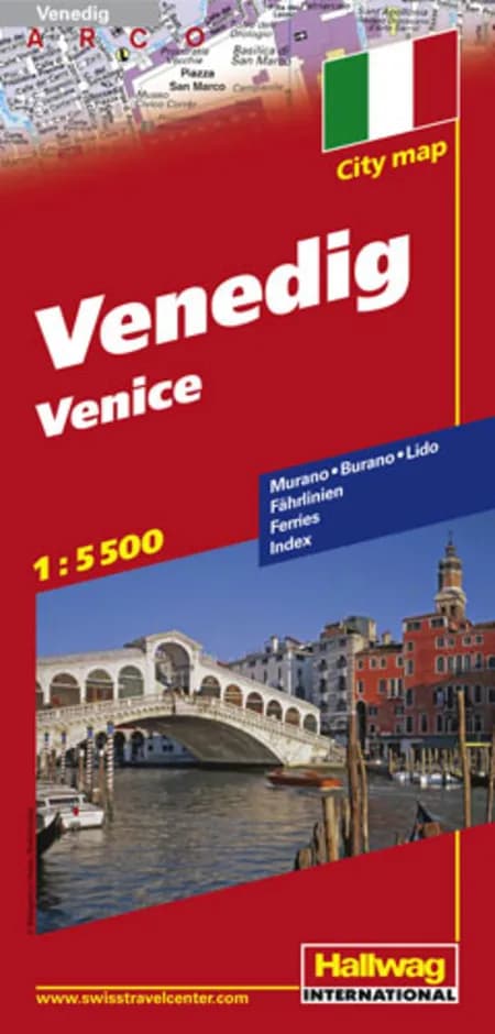 Hallwag, bykort, Venedig 