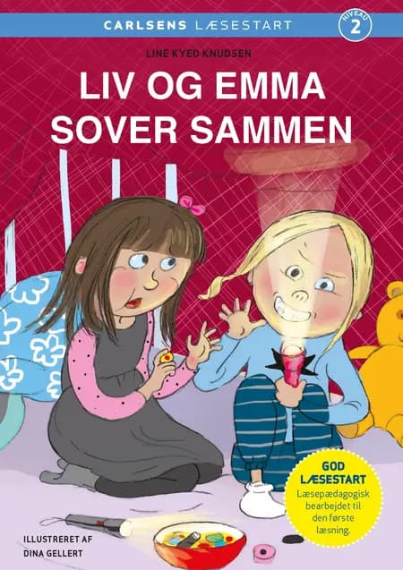 Carlsens Læsestart - Liv og Emma sover sammen af Line Kyed Knudsen