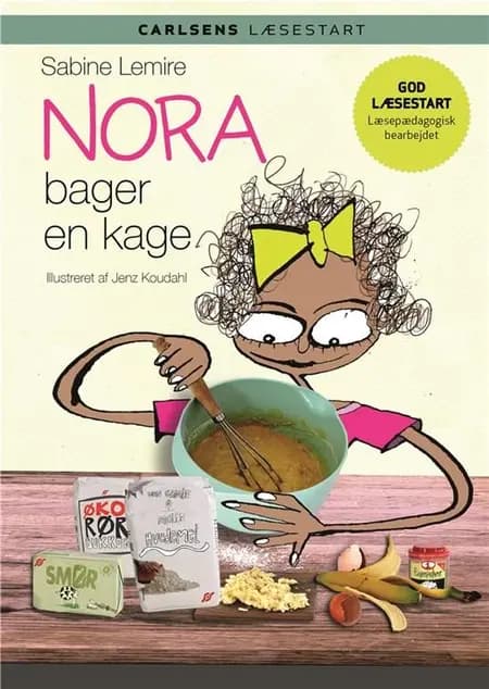 Nora bager en kage af Sabine Lemire