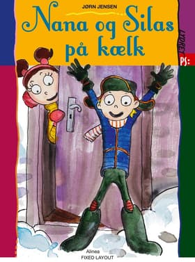 Nana og Silas på kælk af Jørn Jensen