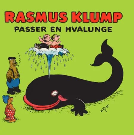Rasmus Klump passer en hvalunge af Carla og Vilh. Hansen
