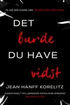 Det burde du have vidst
