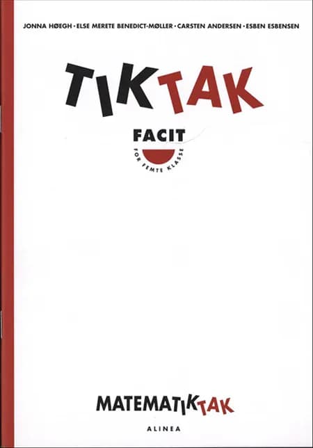 Matematiktak for femte klasse af Carsten Andersen